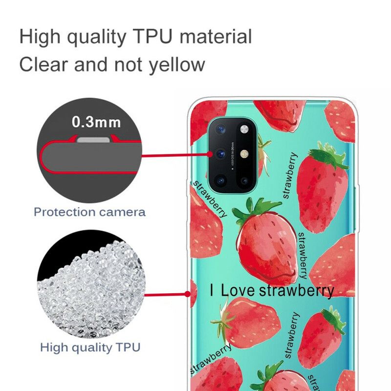 Θήκη OnePlus 8T Φράουλα / I Love Strawberry