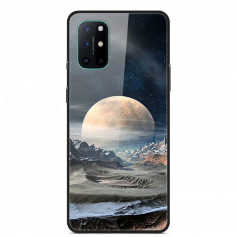 Θήκη OnePlus 8T Space Moon Tempered Glass