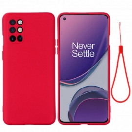 Θήκη OnePlus 8T Υγρή Σιλικόνη Με Κορδόνι