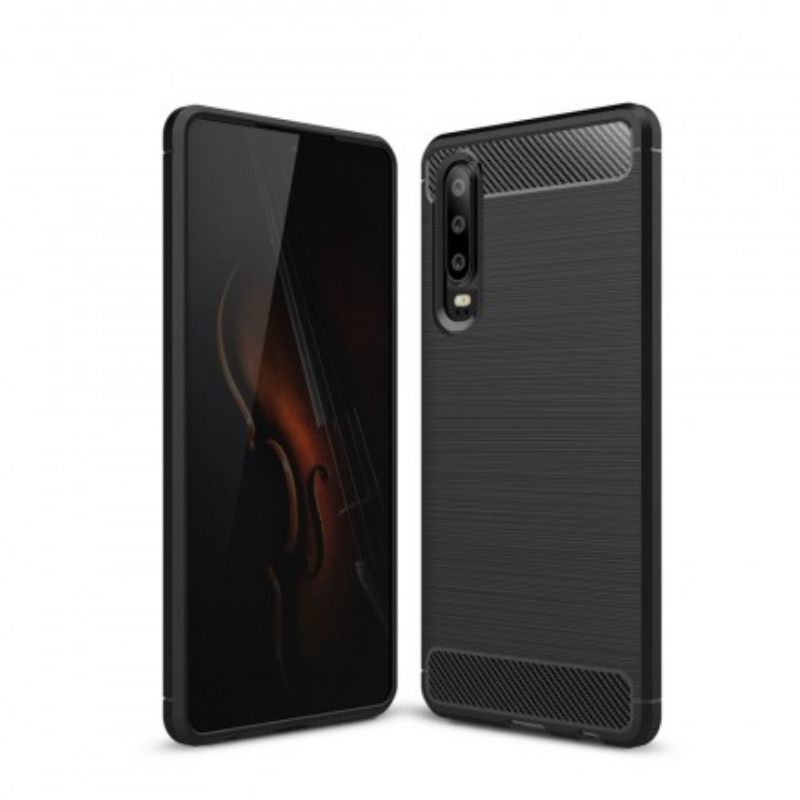 Θήκη Huawei P30 Βουρτσισμένη Ίνα Άνθρακα