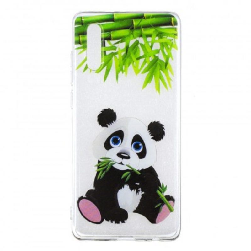 θηκη κινητου Huawei P30 Διαφανές Panda Eat