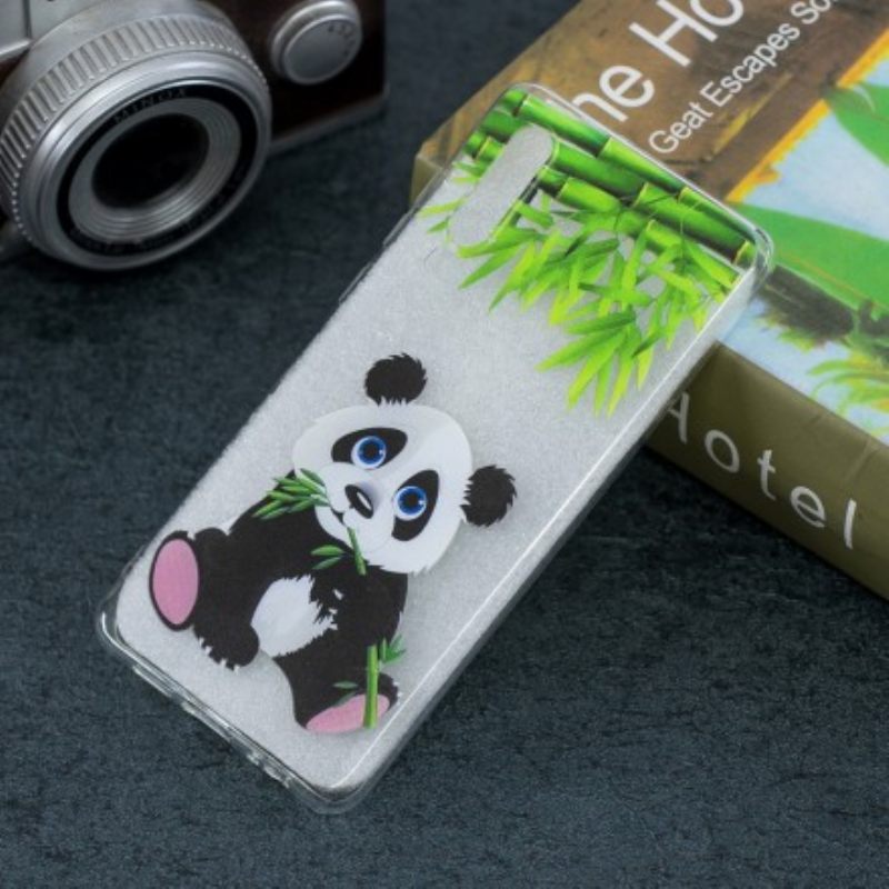 θηκη κινητου Huawei P30 Διαφανές Panda Eat