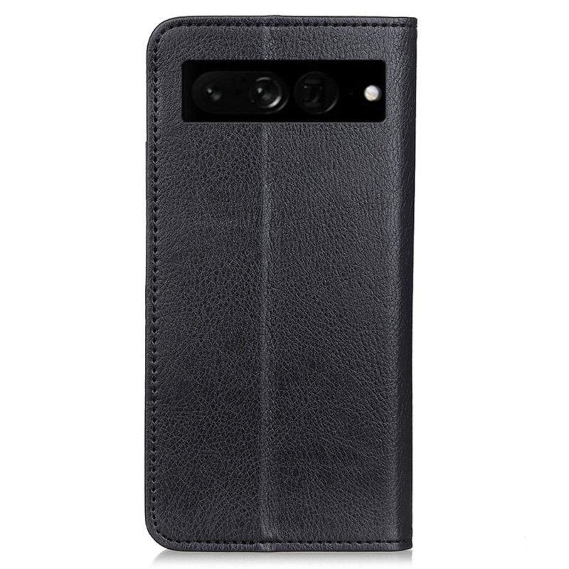 θηκη κινητου Google Pixel 7 Pro Θήκη Flip Litchi Split Leather