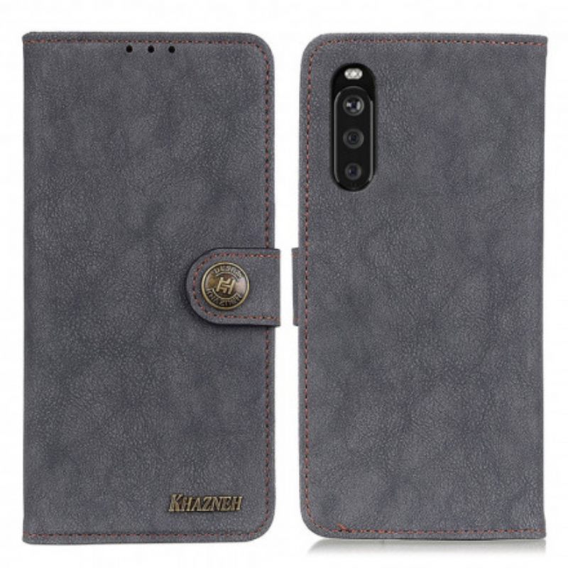 Κάλυμμα Sony Xperia 10 III Khazneh Retro Split Faux Leather