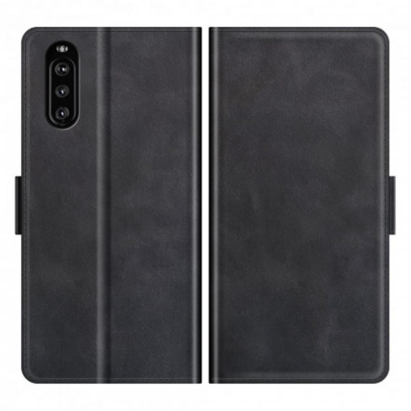 Θήκη Flip Sony Xperia 10 III δερματινη θηκη Κλασικό Διπλό Πτερύγιο