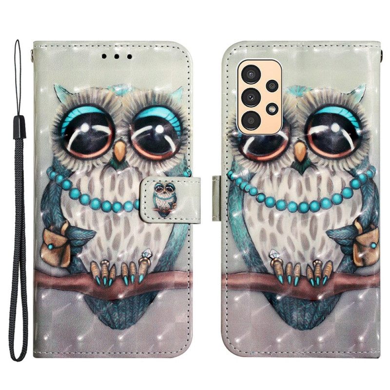 Κάλυμμα Samsung Galaxy A13 με κορδονι Miss Strappy Owl