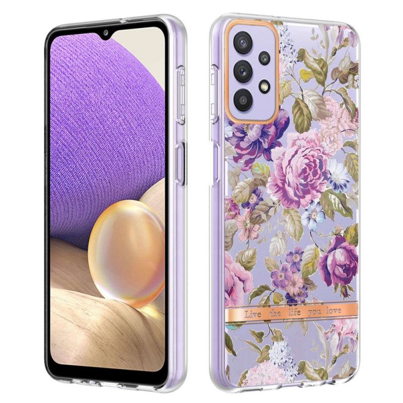 Θήκη Samsung Galaxy A13 Διάφανο Floral