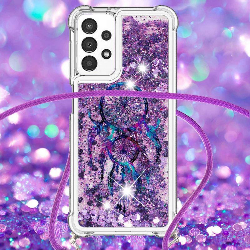 Θήκη Samsung Galaxy A13 με κορδονι Dream Catcher Glitter Cord