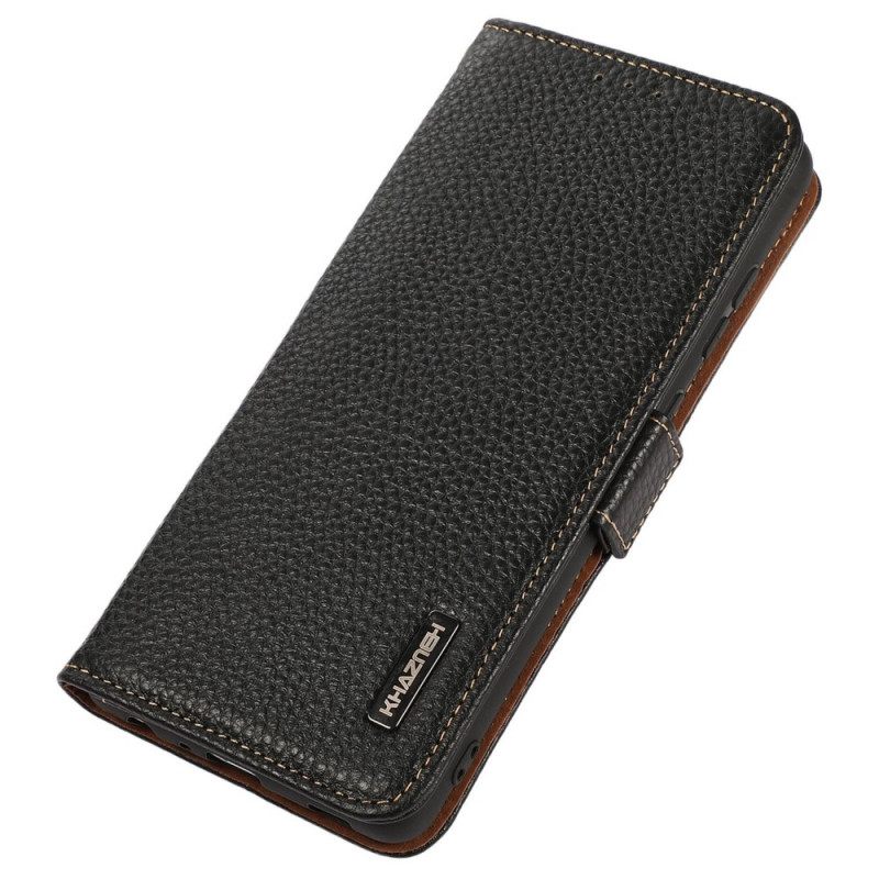 δερματινη θηκη Poco X4 GT Litchi Leather Khazneh Rfid