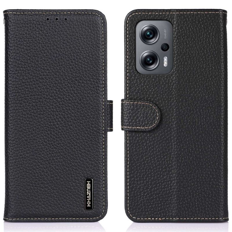 Κάλυμμα Poco X4 GT Litchi Leather Khazneh