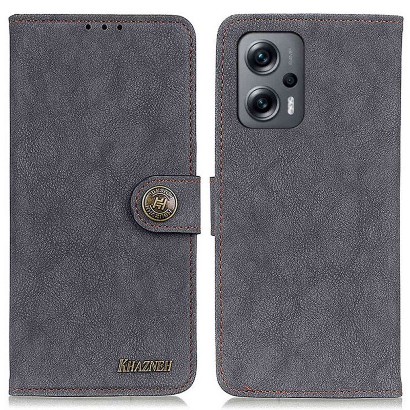 Κάλυμμα Poco X4 GT Retro Split Faux Leather Khazneh