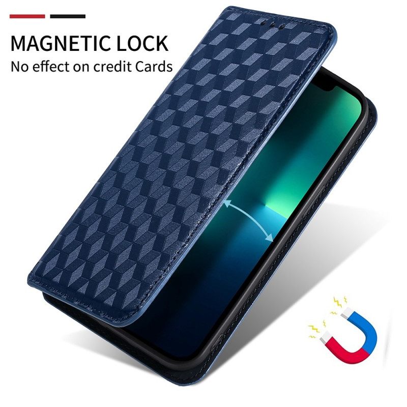 θηκη κινητου Poco X4 GT Θήκη Flip 3d Cube Leather Effect