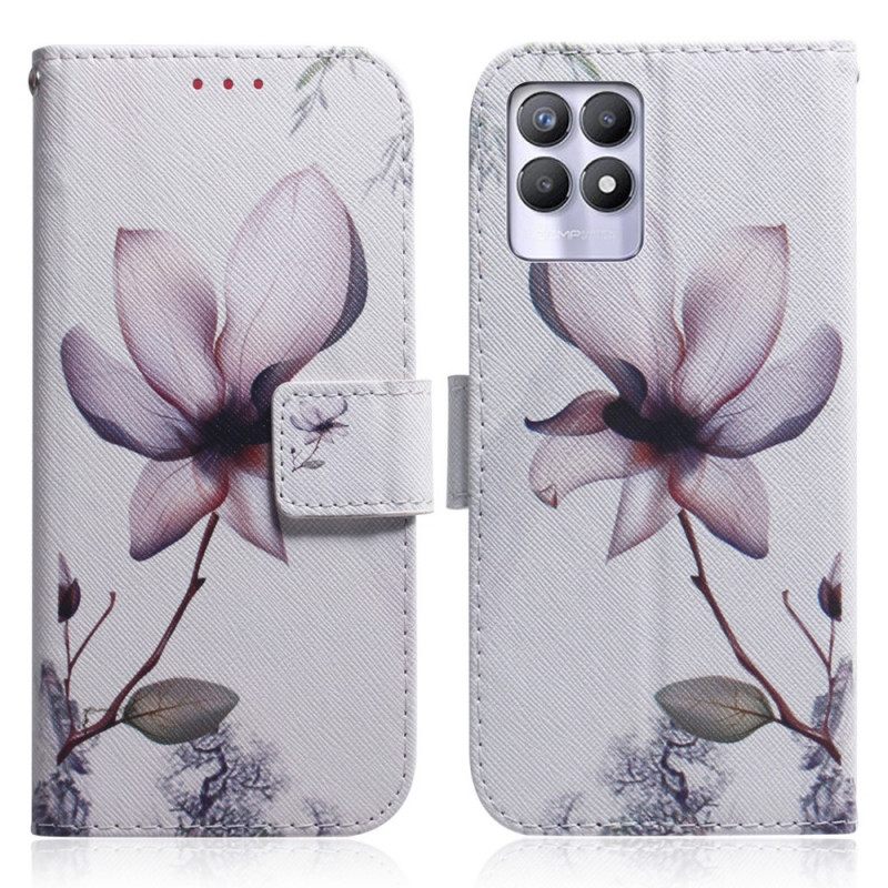 Κάλυμμα Realme 8i Dusty Pink Flower