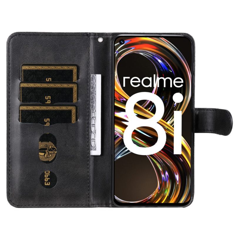 Κάλυμμα Realme 8i Vintage Πορτοφόλι