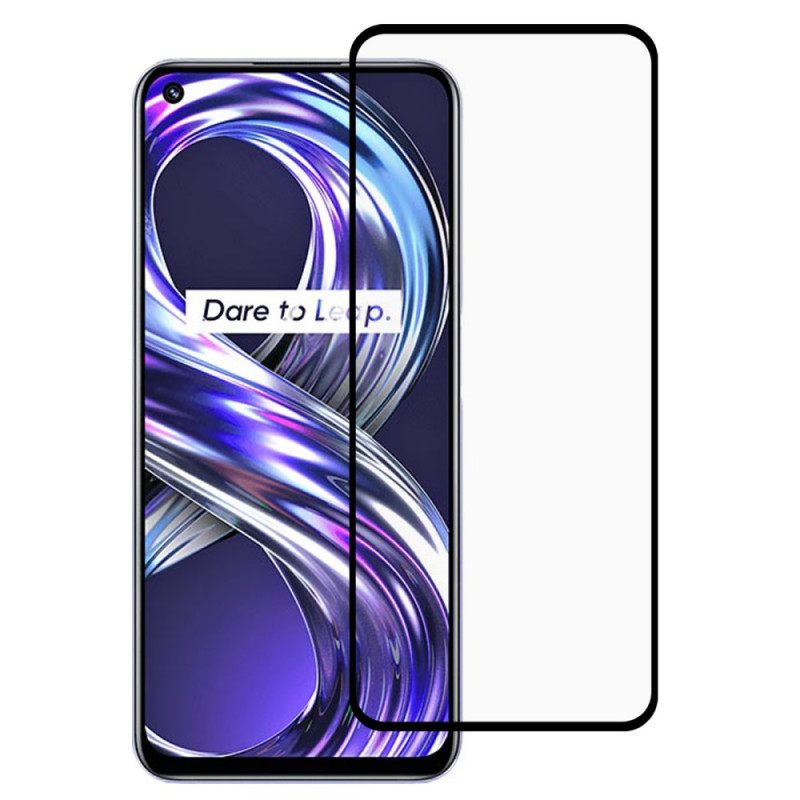 Realme 8I Black Edge Tempered Glass Screen Protector