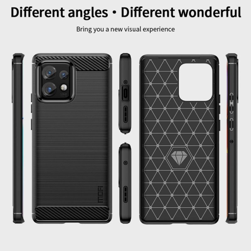 Θήκη Motorola Edge 40 Pro Mofi Brushed Carbon Fiber