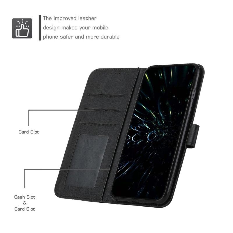 δερματινη θηκη Realme 8 5G με κορδονι Strappy Geo Leather Effect