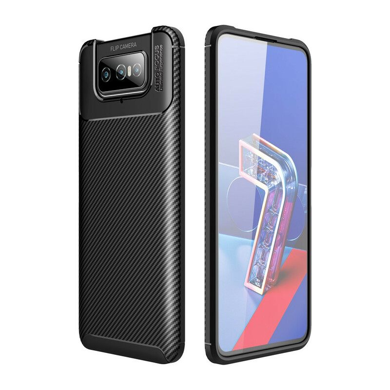 Θήκη Asus Zenfone 7 / 7 Pro Εύκαμπτος Σωλήνας Από Ανθρακονήματα