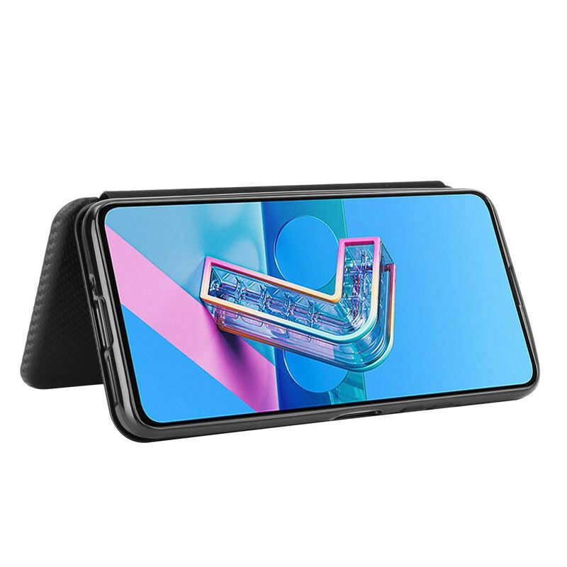 θηκη κινητου Asus Zenfone 7 / 7 Pro Θήκη Flip Άνθρακας Σιλικόνης