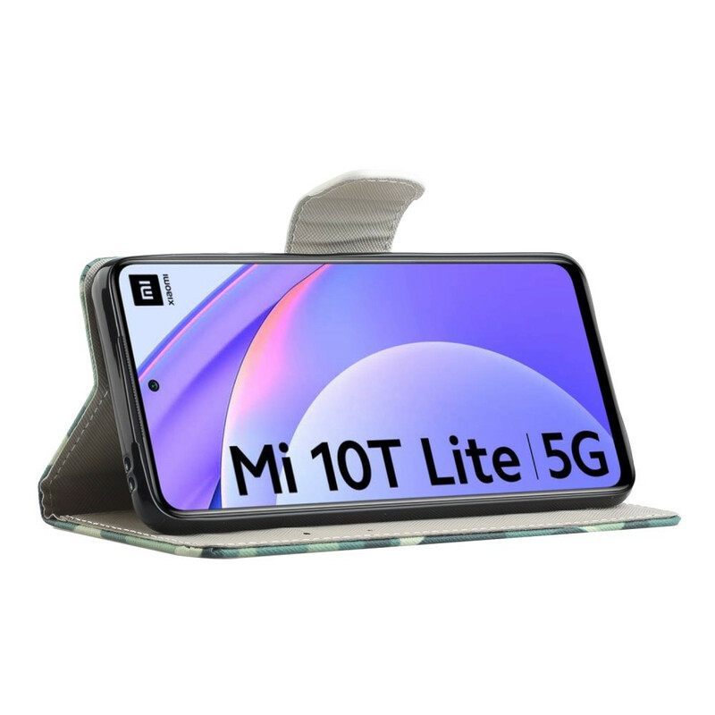 δερματινη θηκη Xiaomi Mi 10T Lite / Redmi Note 9 Pro 5G Πεταλούδες Νέον