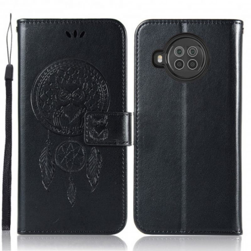 Κάλυμμα Xiaomi Mi 10T Lite / Redmi Note 9 Pro 5G Δερμάτινο Εφέ Dreamcatcher Owl