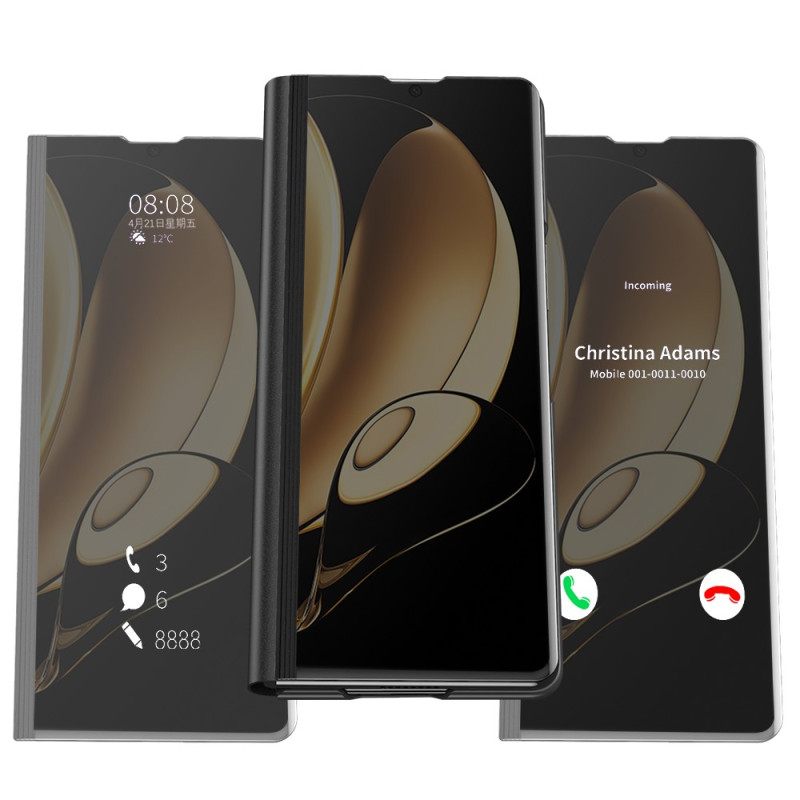 Δερματινη Θηκη Samsung Galaxy Z Fold 5 Κάλυμμα Καθρέφτη