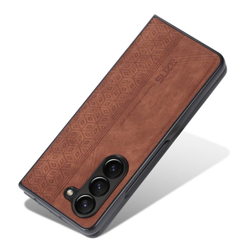 Κάλυμμα Samsung Galaxy Z Fold 5 Faux Leather Azns