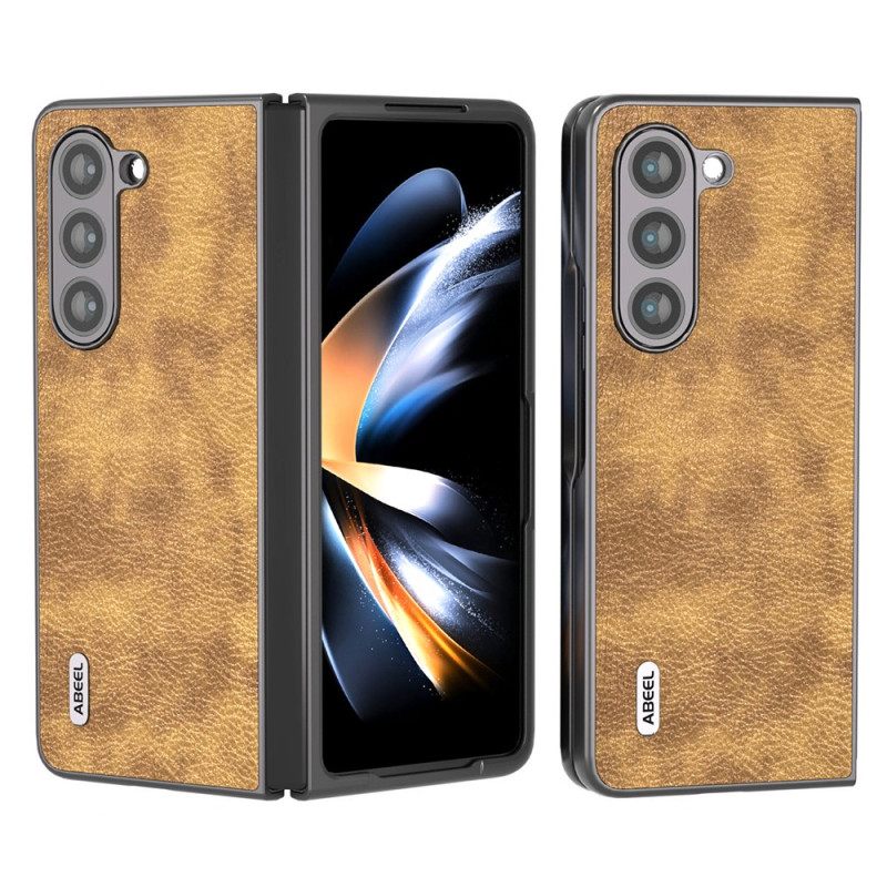 Κάλυμμα Samsung Galaxy Z Fold 5 Θήκες Κινητών Litchi Faux Leather Abeel