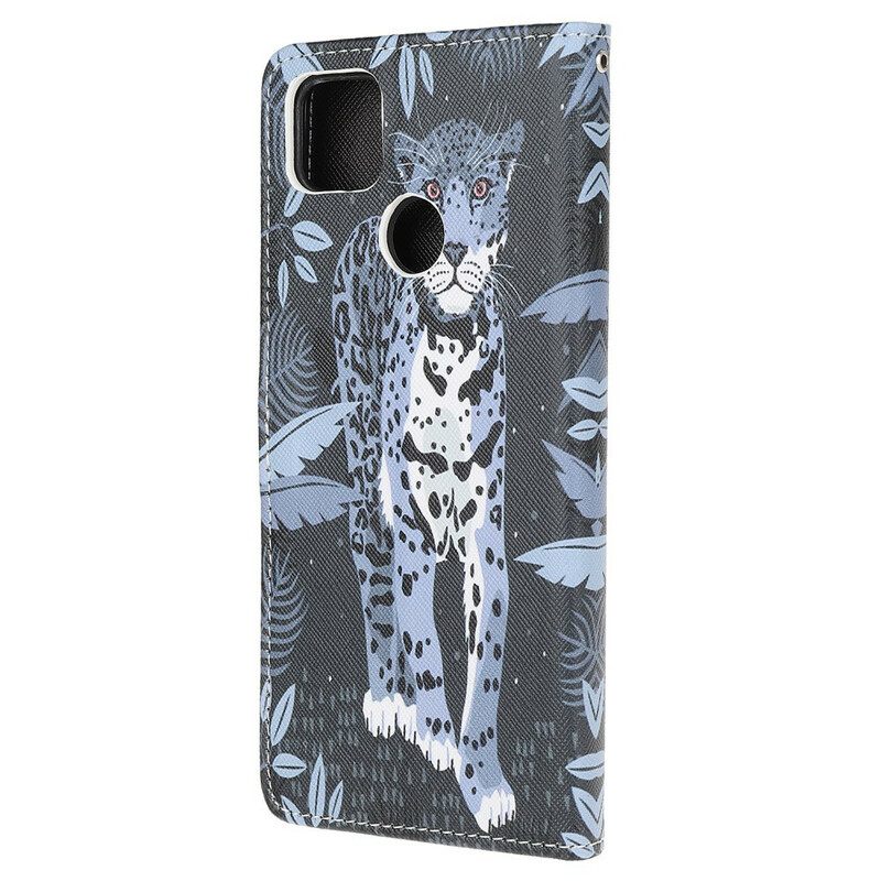 Κάλυμμα Xiaomi Redmi 9C με κορδονι Strappy Leopard