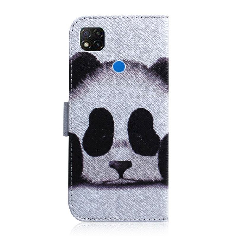 Θήκη Flip Xiaomi Redmi 9C Πρόσωπο Panda