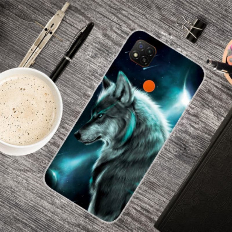 θηκη κινητου Xiaomi Redmi 9C Βασιλικός Λύκος