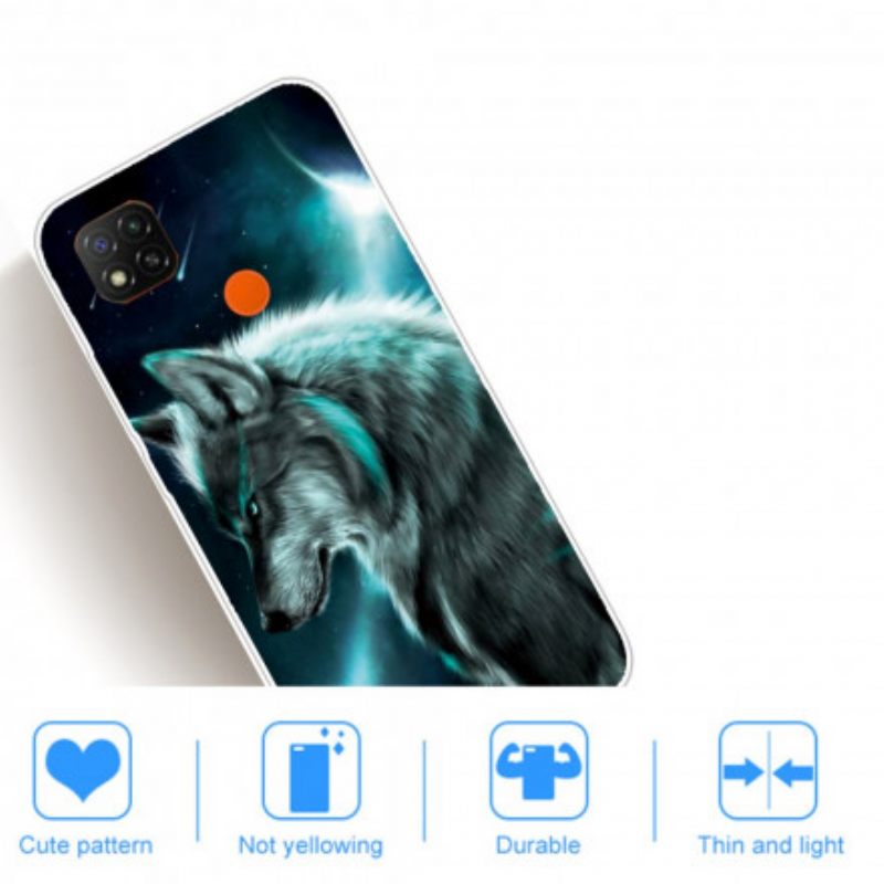 θηκη κινητου Xiaomi Redmi 9C Βασιλικός Λύκος