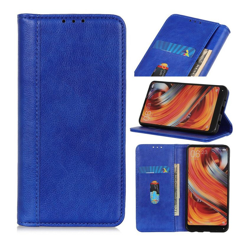 θηκη κινητου Xiaomi Redmi 9C Θήκη Flip Γούρι Litchi Split Leather