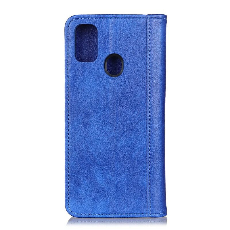 θηκη κινητου Xiaomi Redmi 9C Θήκη Flip Γούρι Litchi Split Leather