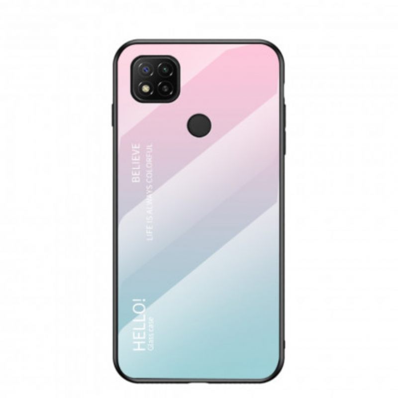 Θήκη Xiaomi Redmi 9C Tempered Glass Γεια Σας