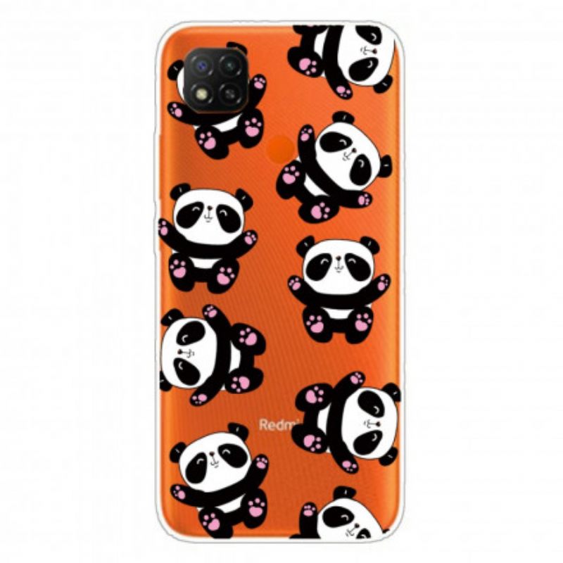 Θήκη Xiaomi Redmi 9C Top Pandas Fun