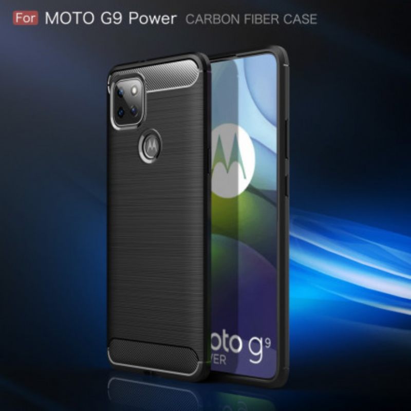 Θήκη Moto G9 Power Βουρτσισμένη Ίνα Άνθρακα