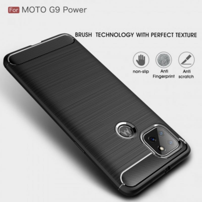 Θήκη Moto G9 Power Βουρτσισμένη Ίνα Άνθρακα