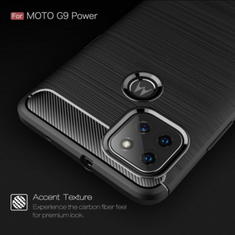 Θήκη Moto G9 Power Βουρτσισμένη Ίνα Άνθρακα