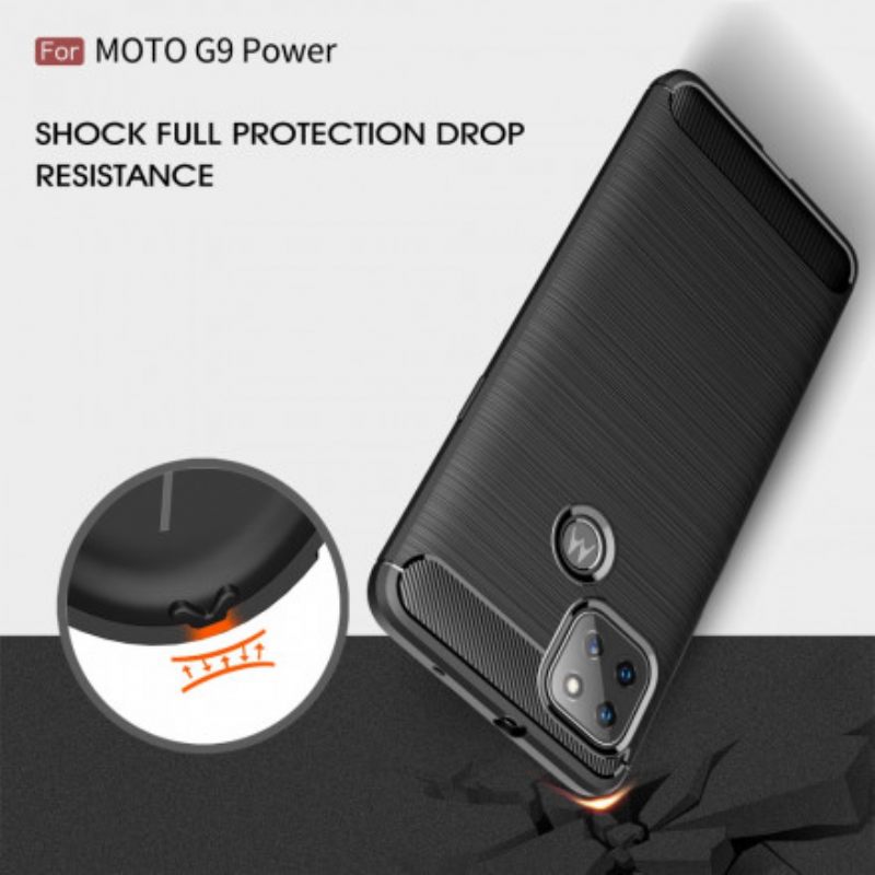 Θήκη Moto G9 Power Βουρτσισμένη Ίνα Άνθρακα