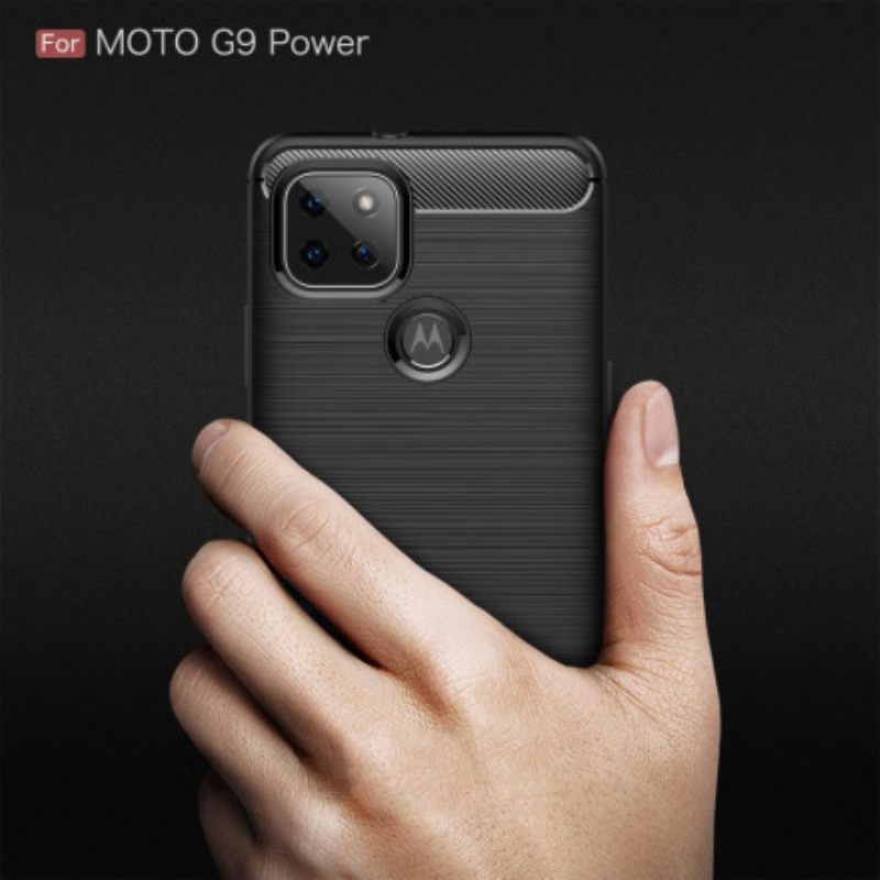 Θήκη Moto G9 Power Βουρτσισμένη Ίνα Άνθρακα