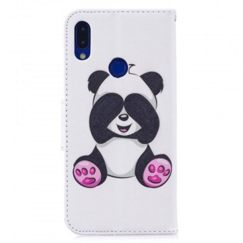 Θήκη Flip Xiaomi Redmi Note 7 Panda Fun