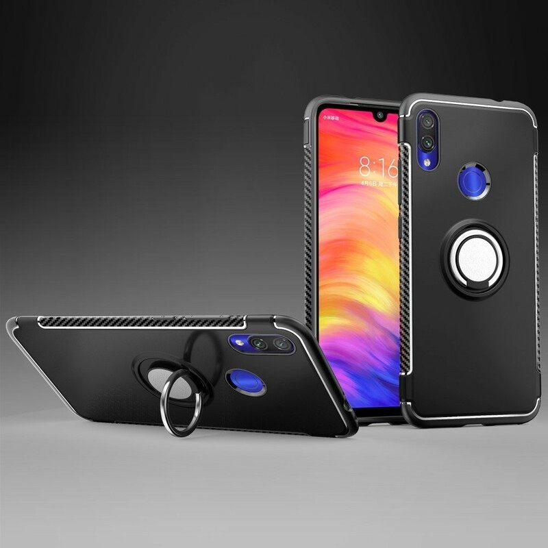 Θήκη Xiaomi Redmi Note 7 Δαχτυλίδι Από Ανθρακονήματα