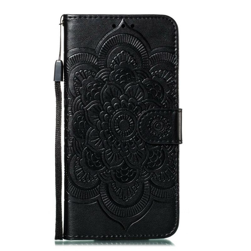 δερματινη θηκη iPhone 11 Pro Max με κορδονι Μάνταλα Full Strap