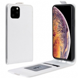 Κάλυμμα iPhone 11 Pro Max Θήκη Flip Πτυσσόμενο Εφέ Δέρματος