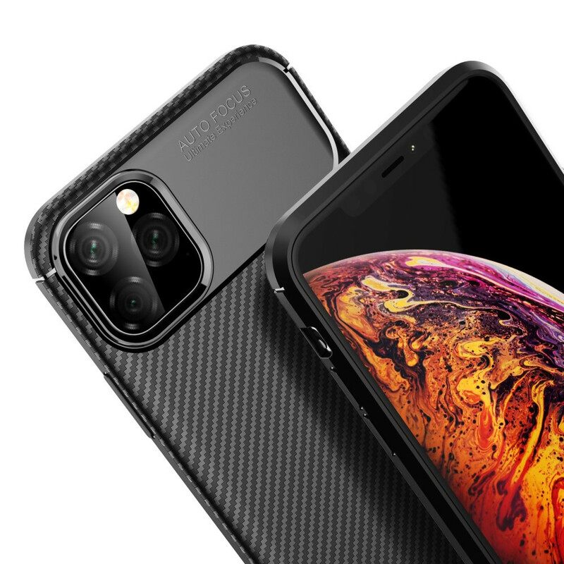 Θήκη iPhone 11 Pro Max Ευέλικτη Υφή Από Ανθρακονήματα