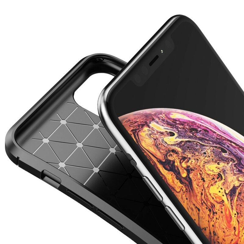 Θήκη iPhone 11 Pro Max Ευέλικτη Υφή Από Ανθρακονήματα