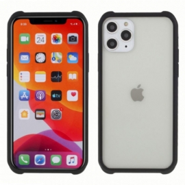 Θήκη iPhone 11 Pro Max Σκληρυμένο Γυαλί Και Σιλικόνη Με Φιλμ Οθόνης