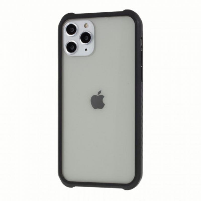 Θήκη iPhone 11 Pro Max Σκληρυμένο Γυαλί Και Σιλικόνη Με Φιλμ Οθόνης