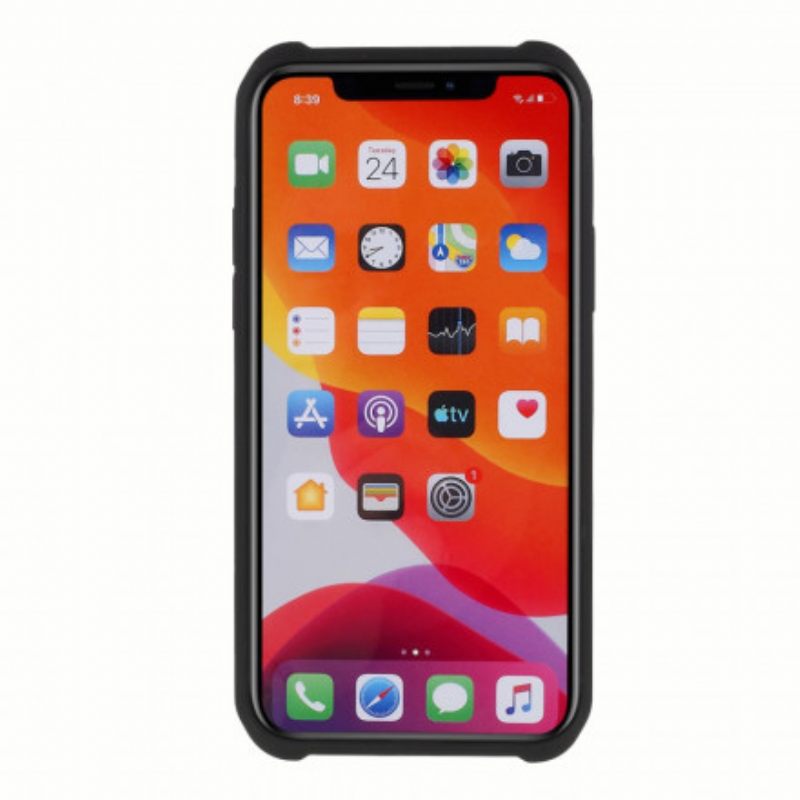 Θήκη iPhone 11 Pro Max Σκληρυμένο Γυαλί Και Σιλικόνη Με Φιλμ Οθόνης